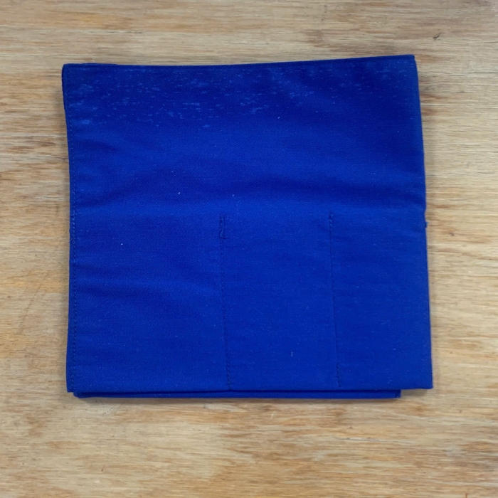Blue 5-part card bag